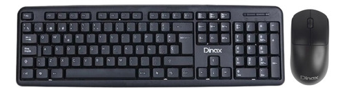 Kit De Teclado Y Mouse Inalámbrico Dinax Dx-2btcomb Negro