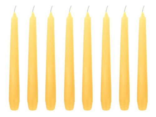 Imagem 1 de 2 de 10 Velas 20 Cm Lisa 11 Cores Decoração Casamento Castiçal