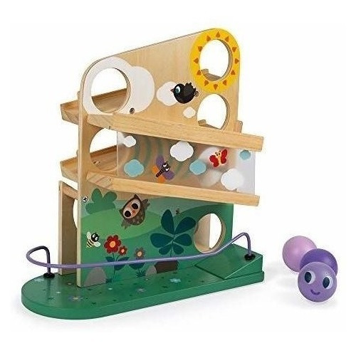 Janod Caterpillar Ball Track Toy De Madera Para Habilidades