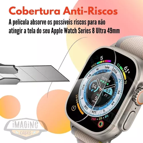 Película Protetora De Vidro Para Apple Watch 49mm Ultra Novo