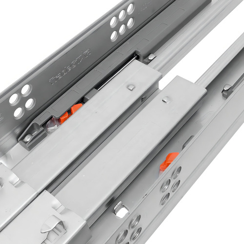 Corr. Oculta C/ Amortecedor 350mm 35kg - Kit 2 Pares