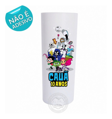 Imagem 2 de 2 de Copos Personalizados Long Drink 320ml Jovens Titãs