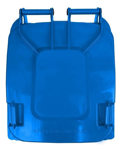 Bote 240 L Con Ruedas Y Pedal Color Azul