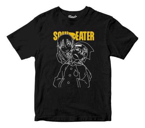 Playera Anime N Soul Eater Evans Maka Lineas Blancas Let Ama