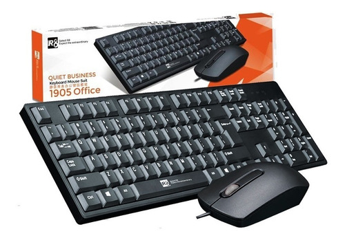 Imagen 3 de 6 de Kit De Teclado Y Mouse Optico De Cable Usb Para Pc Laptop