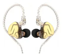Comprar Audífonos In-ear Kz Zsn Prox Híbrido Hifi Monitoreo Color Dorado Con Mic