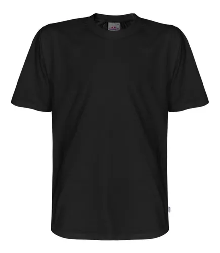 Polera negra algodon sale