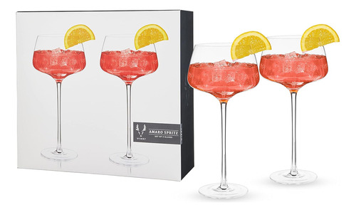 Vasos De Cóctel De Tallo Inclinado,  Os Amero Spritz, ...