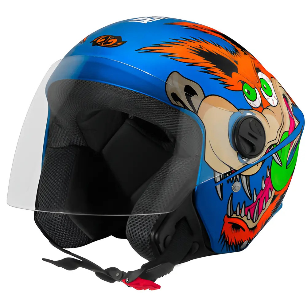Casco de moto Pro Tork New Liberty Three Coyote CAP-927PTF azul brillante, talla 60