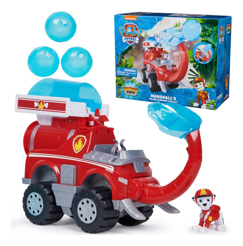 Caminhão De Brinquedo Paw Patrol Jungle Pups Marshall Com Pr