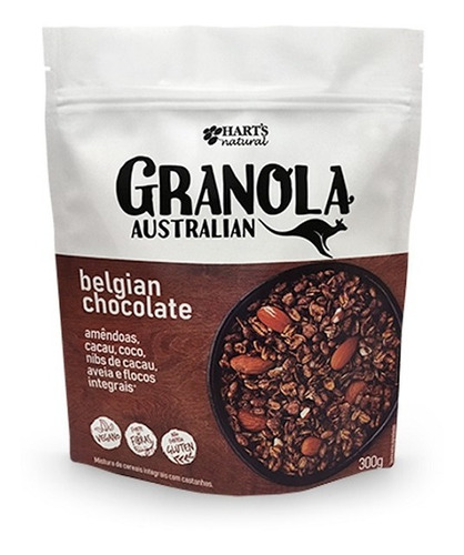 Granola Australia Belgian Sabor Chocolate Belga Hart´s 300g