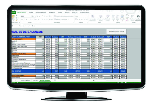 Planilha Para Análises De Balanço Patrimonial