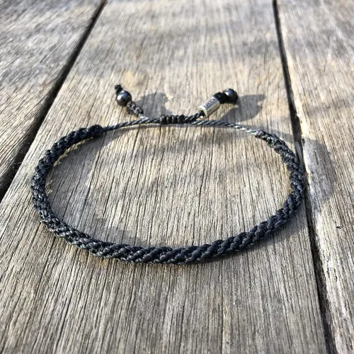 Pulsera De Cuerda Marinera Azul - Joyería Hecha Mano T...