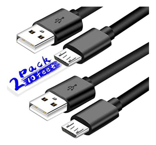 Cable Micro Usb Extra Largo De 9.8 Ft Para Kindle Fire Hd