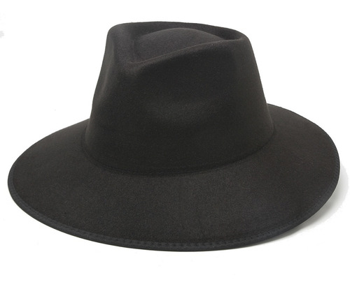 Sombrero Fieltro Paño Liso Pharrel Mujer Hombre Cowboy