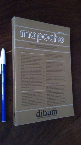 Mapocho Revista Humanidades Ciencias Sociales 46, 1999