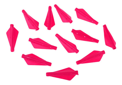 12 Piezas De Plumas De Plástico Fletching Para Flechas De