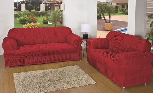 Kit Capa Sofa 21 Elasticos Rigtex Malha Gel Grossa