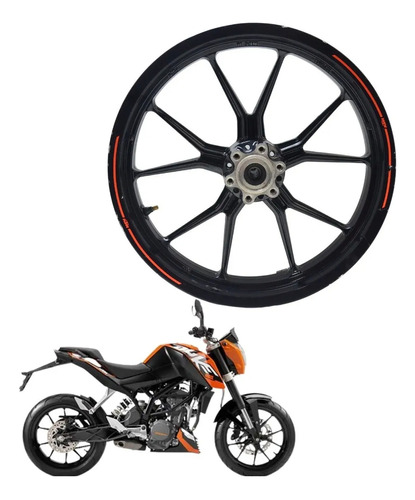 Rueda Delantera Ktm Duke 200 2012/2017 Usado #01 Mk Motos