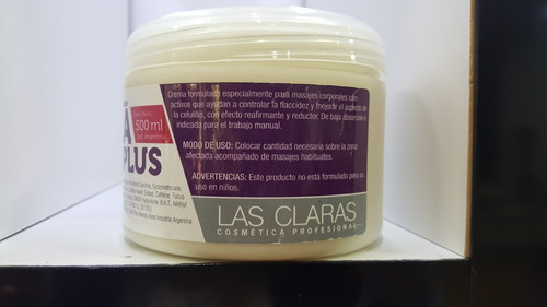 Imagen 3 de 4 de Crema Para Masajes Corporales Ultra Plus Las Claras X 500ml