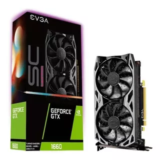 Placa De Vídeo Evga Geforce Gtx1660 Sc 6gb 192 Bit Gddr5