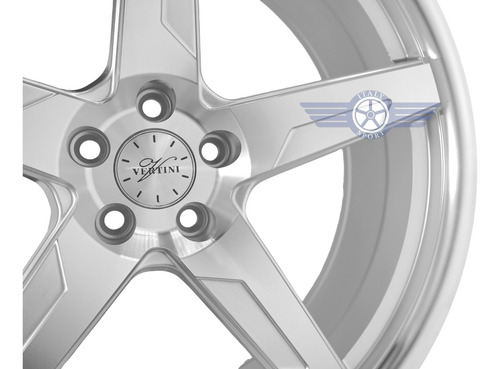 4 Rines 19 Deportivos 5-100 Vw Polo Vento Golf Jetta Corolla Silver Machined With Lip Polished
