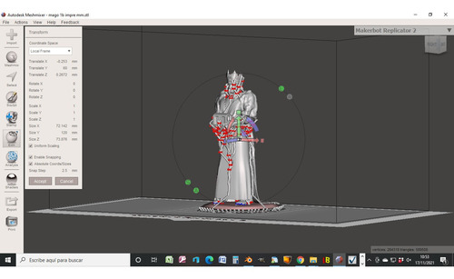 Imagen 3 de 4 de Rey Mago Adoracion Nacimiento Jesus- Figura Plastica