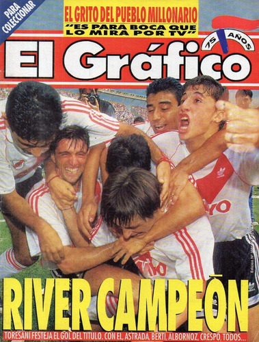 Revista El Grafico 3885 Marzo 1994 River Campeon Apertura 94