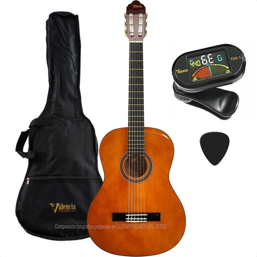 Guitarra Criolla Superior + Funda Reforzada Tensor Afinador