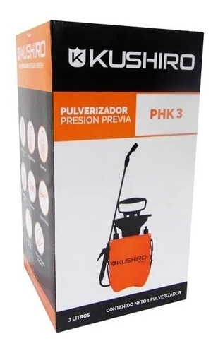 Imagen 2 de 4 de Pulverizador Fumigador De Hombro Kushiro 3l