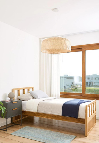 Cama Paraíso Macizo 1 Plaza Madera Paraiso