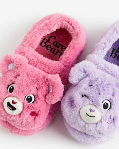 H&m Fluffy Slippers Care Bear Pantuflas Kids