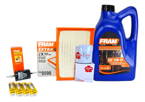 Kit Afinación Corsa 1.8 2002-2008 Aceite 20w50 Filtros Bujia