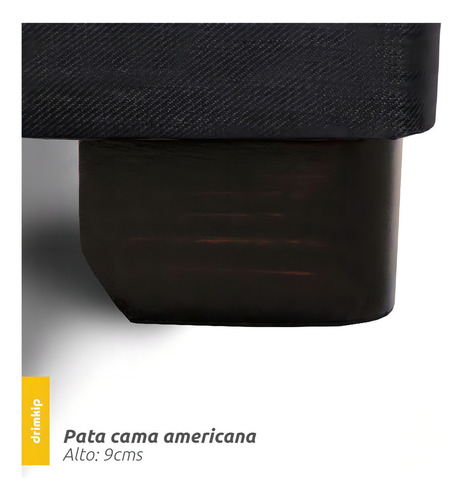 Base Americana Drimkip 1,5 Plaza Plus 105x200 Color Gris
