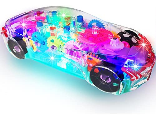 Juguete De Coche Transparente Con Música Creativa Y Led