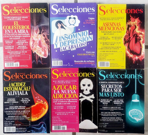 Set Revistas Selecciones Readers Digest El Colesterol (Usado)