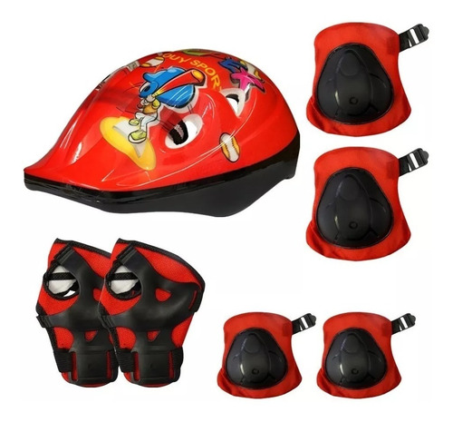 Kit Proteção Infantil Capacete Bike Skate Patins Cores