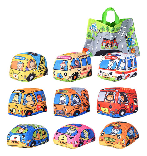 Juguete De Coches Blandos Con Bolsa De Almacenamiento De