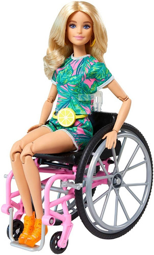 Imagem 1 de 9 de Barbie Fashionistas 165 Cadeirante Made To Move Loira 2021