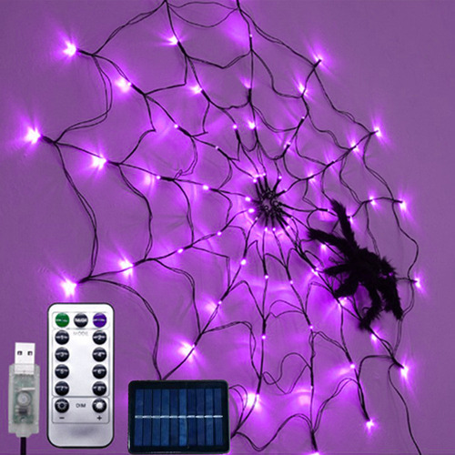 Luces Tipo Telaraña For Halloween Con Forma De Arácnido, 1