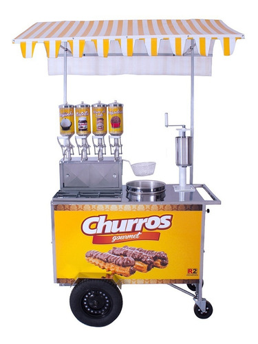 Imagem 4 de 5 de Carrinho De Churros Gourmet Pronto Para Trabalhar Completo