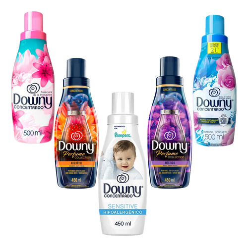Pack 9 Suavizante De Ropa Downy Concentrado Todos Los Aromas
