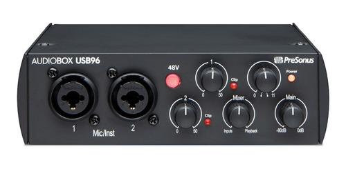 Interfaz de audio PreSonus AudioBox USB negra