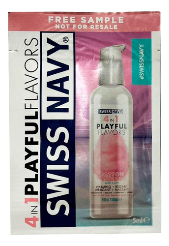 Lubricante Intimo 4 En 1 Swiss Navy Sachet 5ml