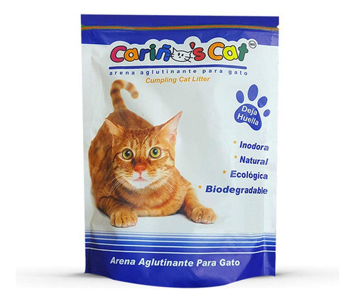 Arena Para Gato Aglutinante 1.75kg Autolimpiable Con Aroma x 1.75kg de peso neto  y 1.75kg de peso por unidad