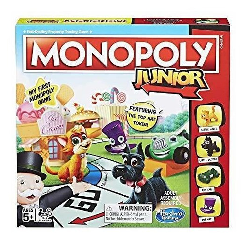 Monopoly Juego De Mesa Junior, De 5 Años En Adelante