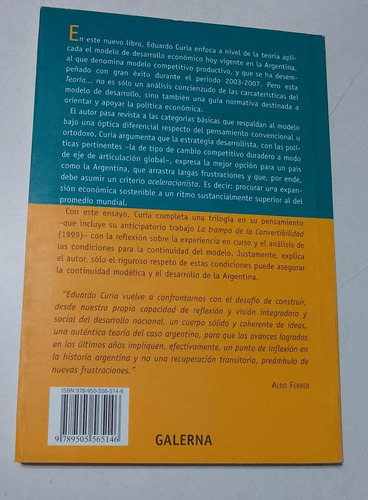 Teoria Del Modelo De Desarrollo De Argentina Eduardo Curia