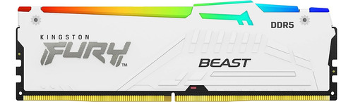 Memoria Ram Kingston Fury Beast Rgb Ddr5 32gb 5200mt/s White