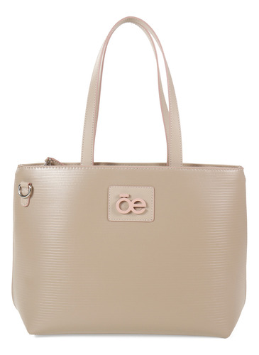 Bolsa Tote Cloe Para Mujer Desprendible Color Beige