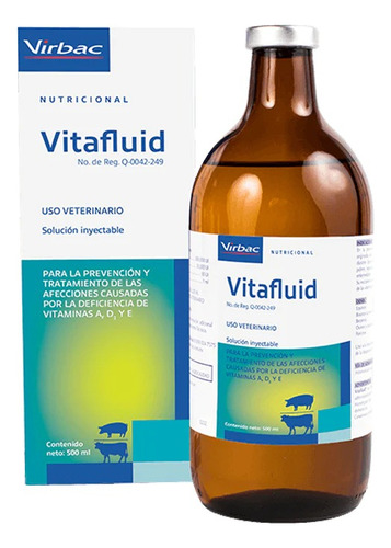 Vitafluid Vitaminas Ade Virbac 500ml